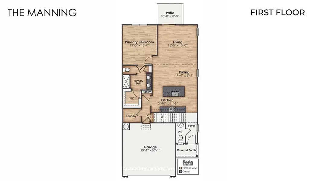 2D floor plan layout of this home in Halls Landing, Bolivia, NC (Image 3).