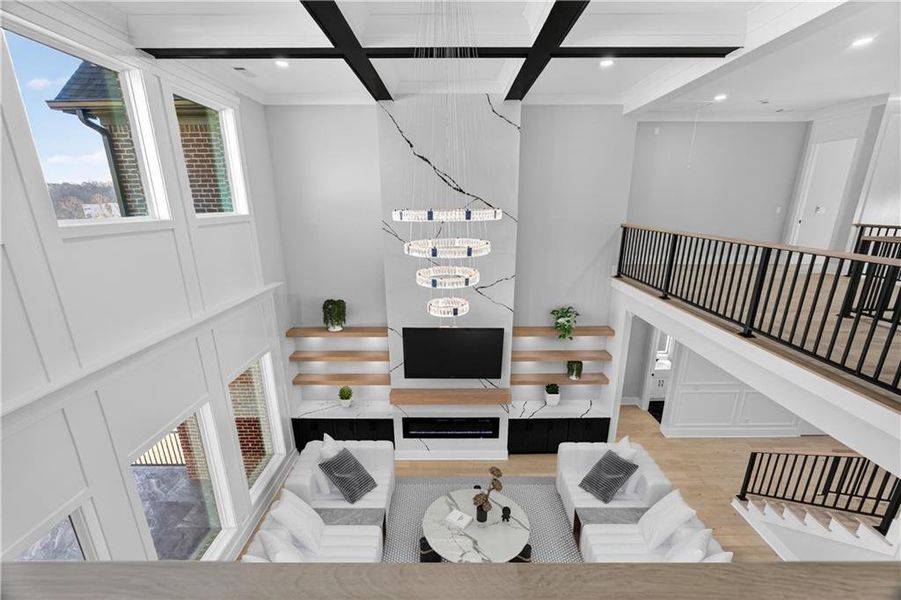 Furnished interior view inside a new home in , Suwanee (Image 9).