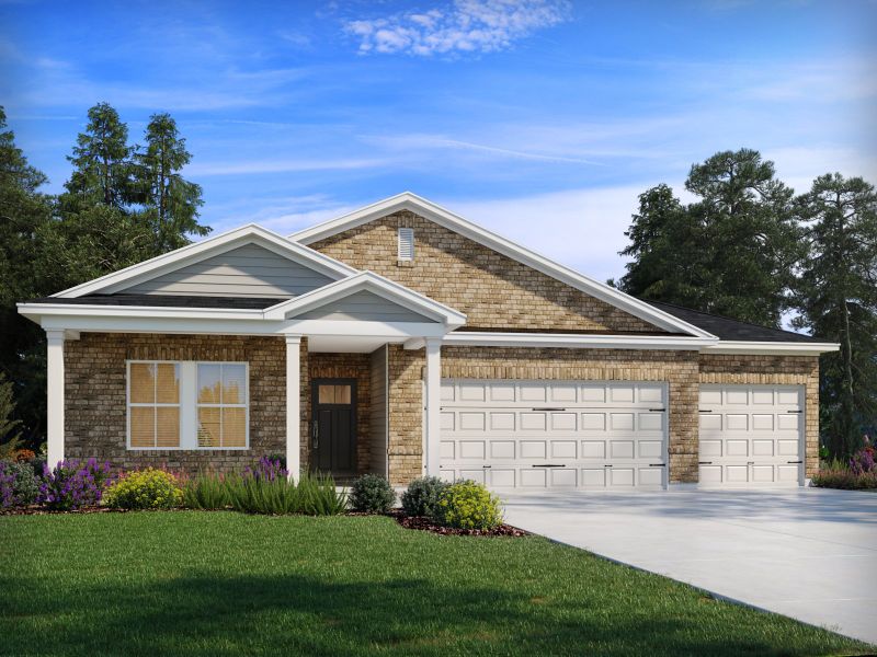 Representative exterior photo of a completed home built from the Chandler by Meritage Homes in Briarcreek - Bronze Series, Cane Ridge, TN (Image 1).