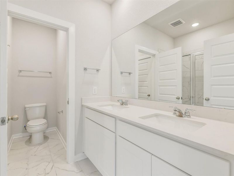 Furnished interior view inside a new home in Spring Branch Crossing, Conroe (Image 20).