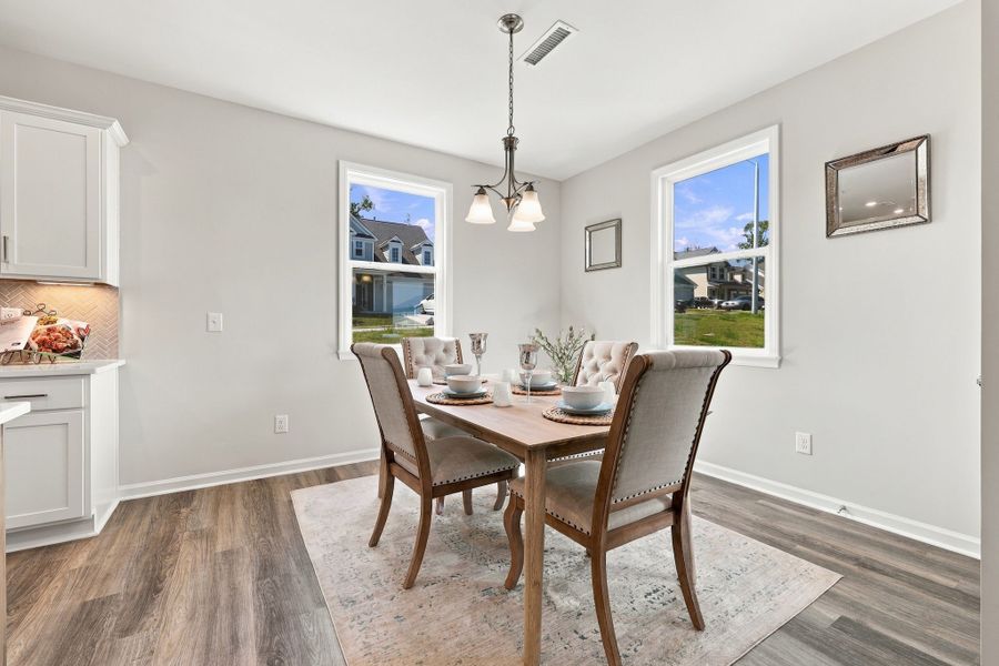 Furnished interior view inside a new home in Neill's Pointe, Angier (Image 25). Furnished interior view inside a new home in Neill's Pointe, Angier (Image 25).