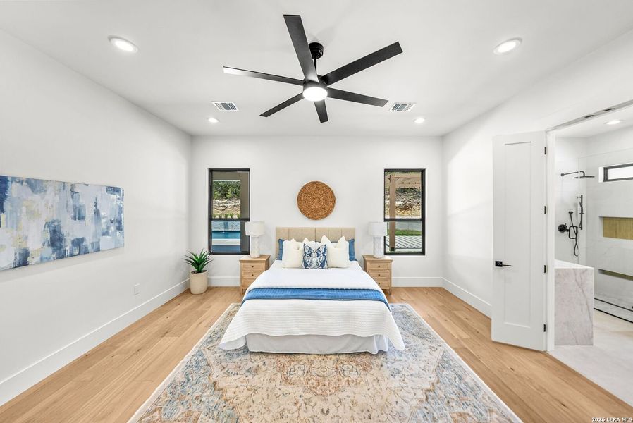 Furnished interior view inside a new home in , Boerne (Image 50).