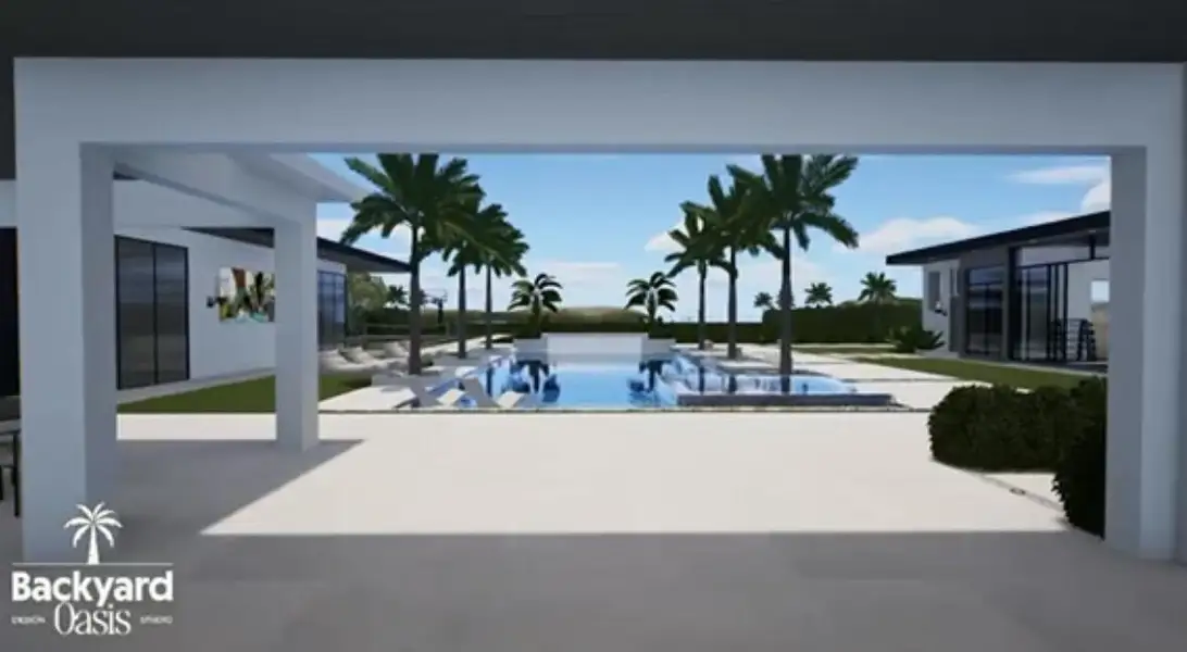 At $6,850,000 This is the backyard build out