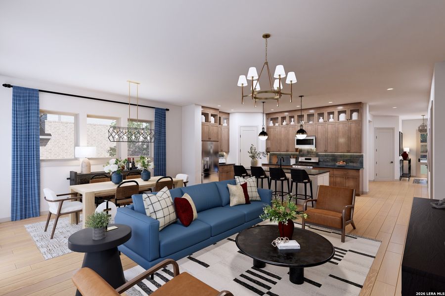 Furnished interior view inside a new home in Meyer Ranch – Select Reserve Series, New Braunfels (Image 13).