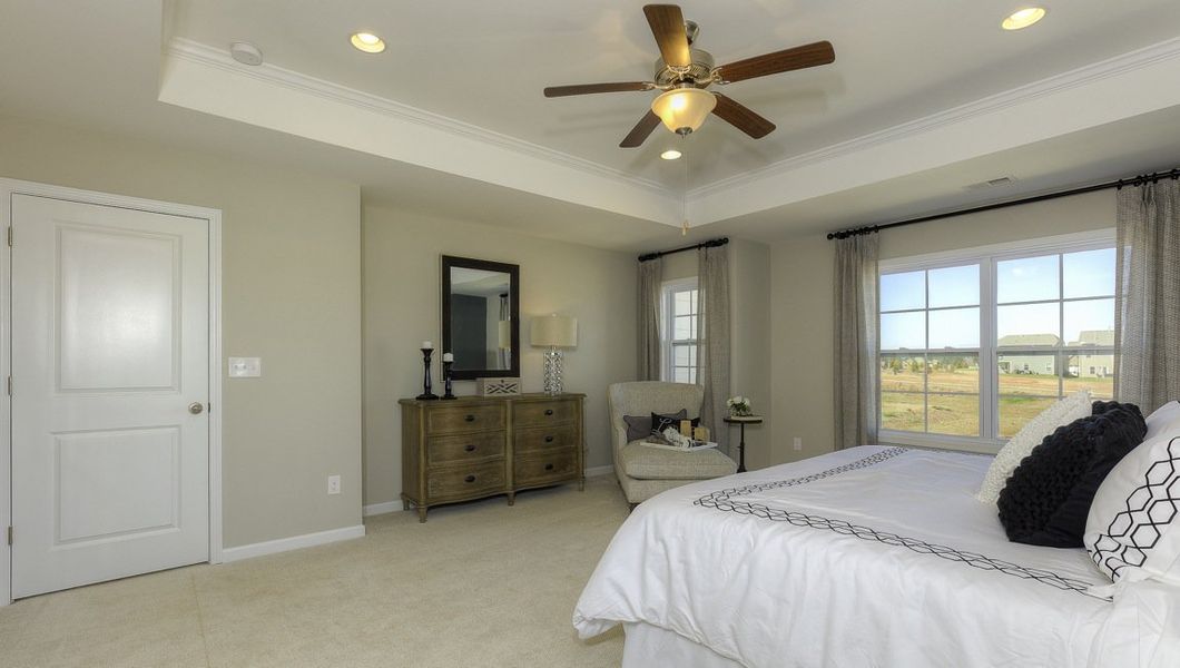 Representative furnished interior of a home built from the Verwood by D.R. Horton in Chumley Estates, Reidville (Image 33).