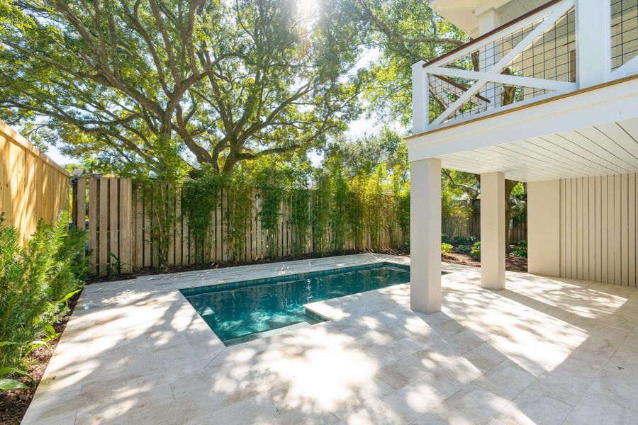 Exterior details and patio area of a home in , Isle Of Palms (Image 1). Exterior details and patio area of a home in , Isle Of Palms (Image 1).