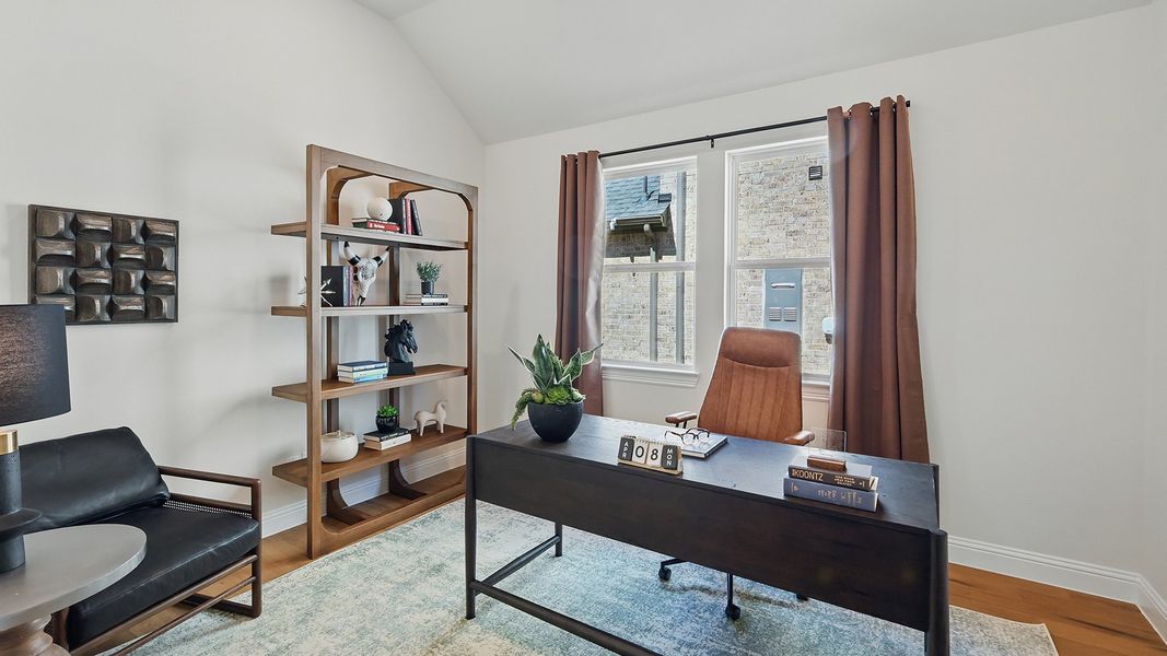 Representative furnished interior of a home built from the Juniper by Brightland Homes in Anna Ranch, Anna (Image 9).