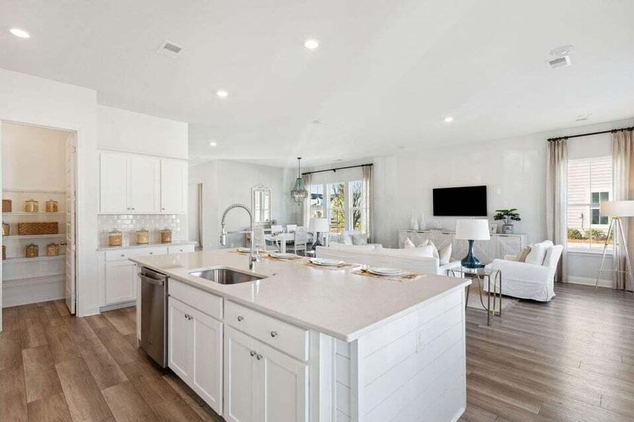 Furnished interior view inside a new home in Heron's Walk at Summers Corner, Summerville (Image 5).