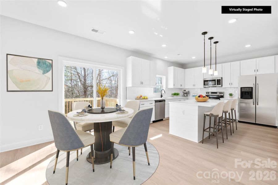 Furnished interior view inside a new home in , Kings Mountain (Image 9).