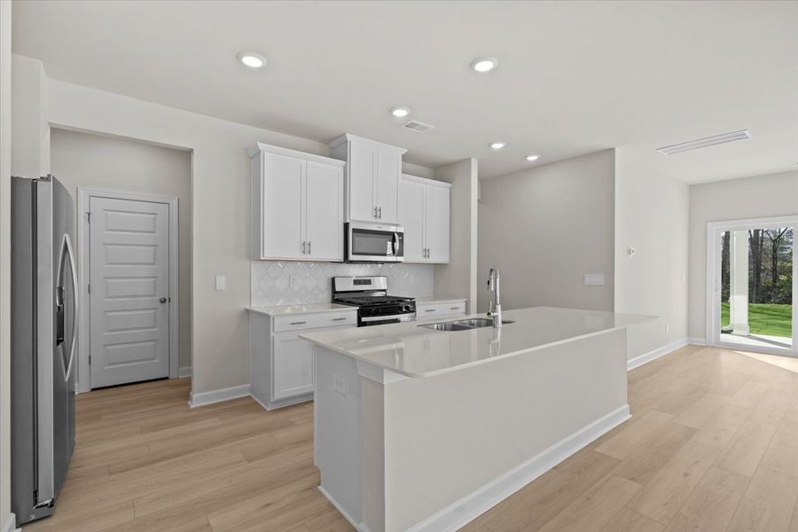 Furnished interior view inside a new home in Cedar Shoals – Heritage Collection, Piedmont (Image 4).