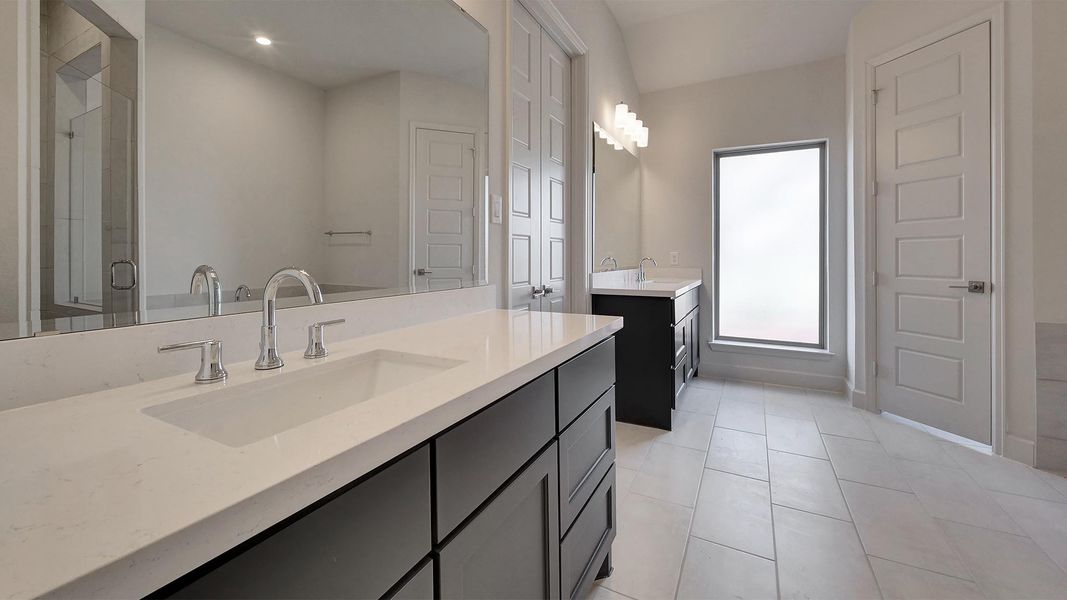 Furnished interior view inside a new home in Esperanza 60', Boerne (Image 12). Furnished interior view inside a new home in Esperanza 60', Boerne (Image 12).