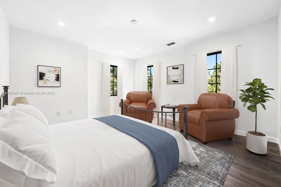 Furnished interior view inside a new home in , Coral Gables (Image 17). Furnished interior view inside a new home in , Coral Gables (Image 17).