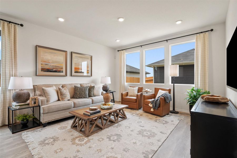 Furnished interior view inside a new home in Valverde, Bastrop (Image 16). Furnished interior view inside a new home in Valverde, Bastrop (Image 16).
