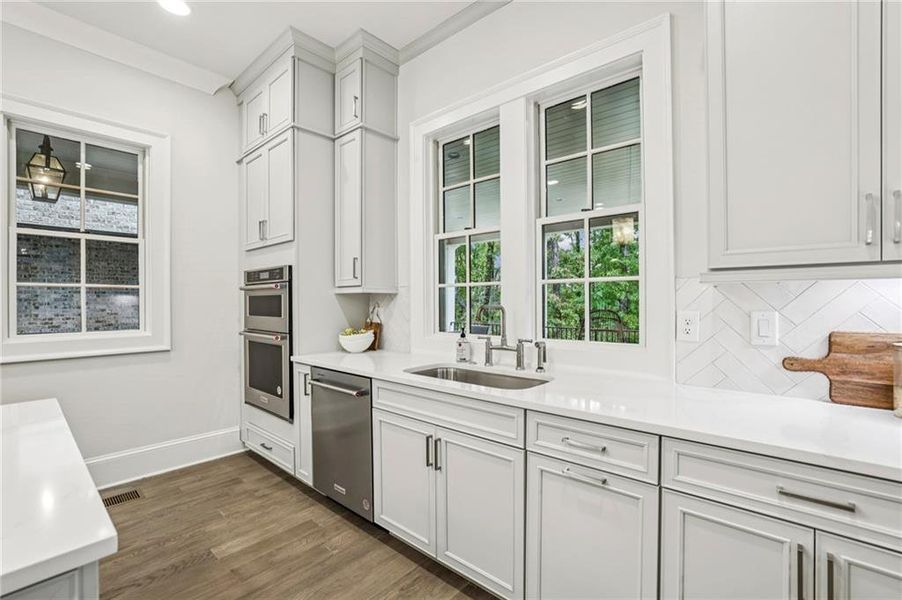 Furnished interior view inside a new home in 1858 Downtown Alpharetta, Alpharetta (Image 11). Furnished interior view inside a new home in 1858 Downtown Alpharetta, Alpharetta (Image 11).