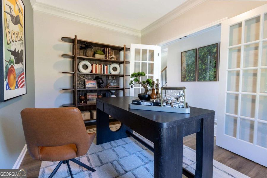 Furnished interior view inside a new home in Bryson Farms, Byron (Image 16).