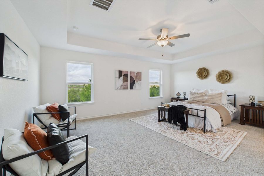 Representative furnished interior of a home built from the The Danbury I by Davidson Homes LLC in The Reserve at Potranco Oaks, Castroville (Image 8).