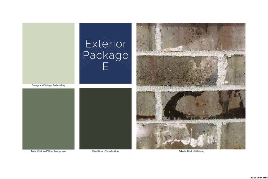 Sample of building materials used in homes in Meadows at Clear Springs, New Braunfels (Image 24).