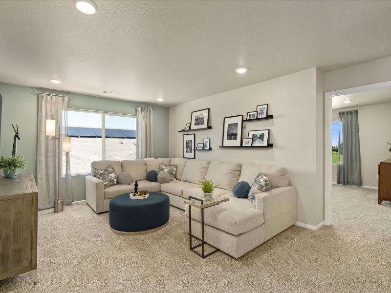 Furnished interior view inside a new home in Poudre Heights: The Lakes Collection, Windsor (Image 14).