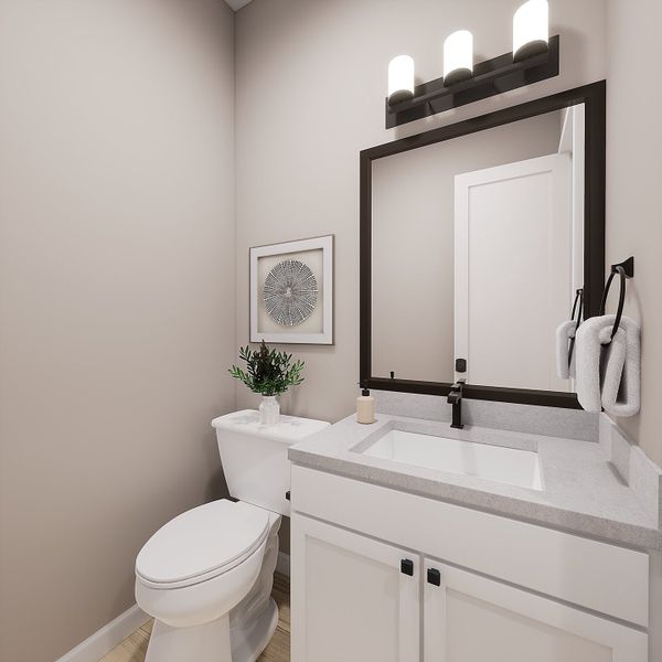 Representative furnished interior of a home built from the Grove Plan 50-3 by Tri Pointe Homes in Waterston Central, Gilbert (Image 7).