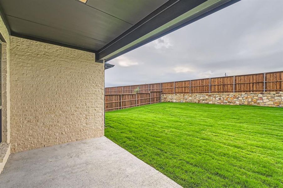 View of yard featuring a patio area