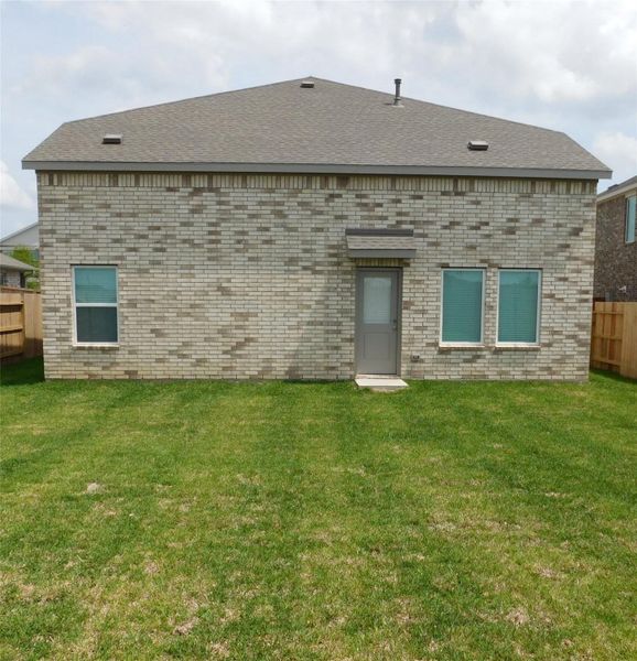 Back view of the house