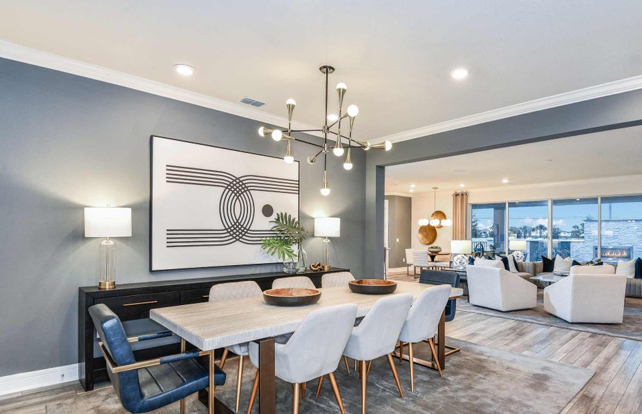 Representative furnished interior of a home built from the Merlot by Pulte Homes in Avera, Orlando (Image 5).