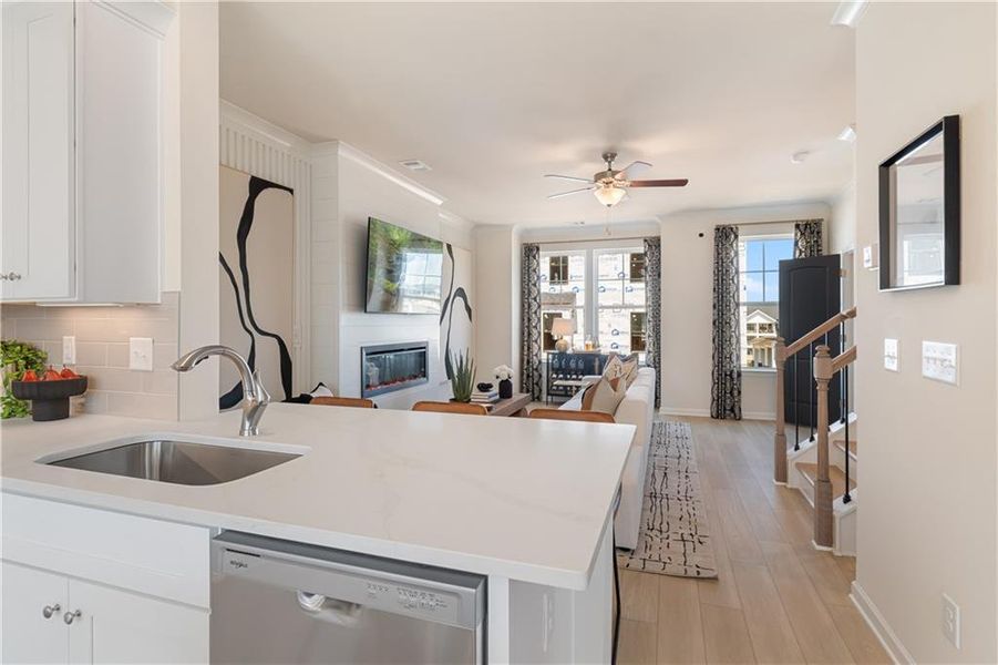 Furnished interior view inside a new home in Silverock, McDonough (Image 23).