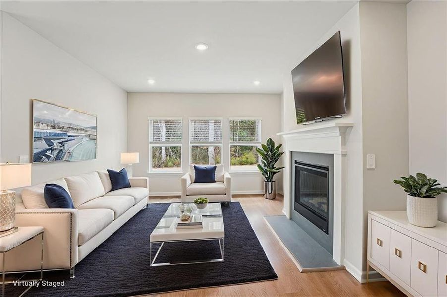 Furnished interior view inside a new home in Westmont Preserve, Powder Springs (Image 5).