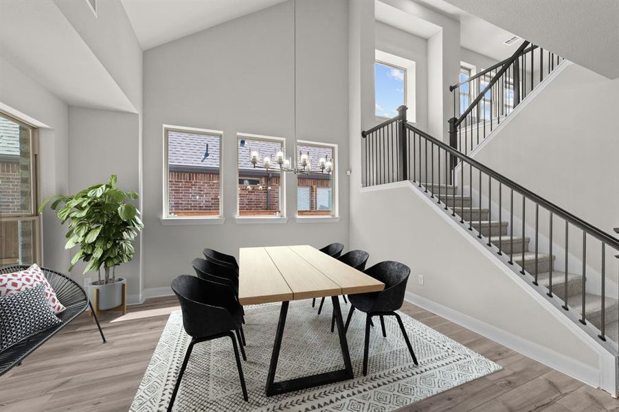 Furnished interior view inside a new home in Highwoods, Fort Worth (Image 5). Furnished interior view inside a new home in Highwoods, Fort Worth (Image 5).