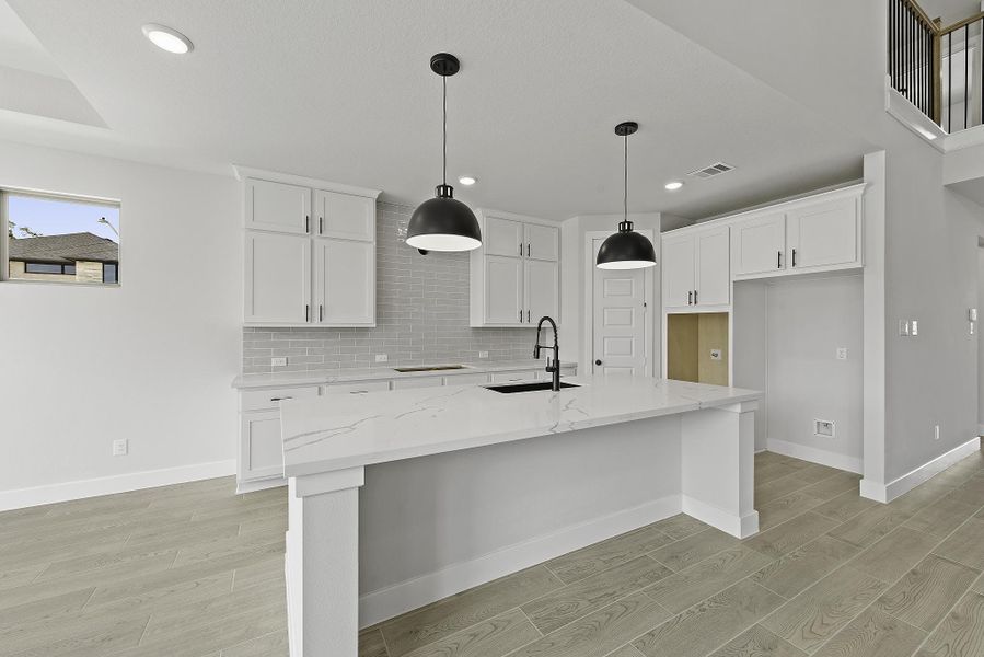 Furnished interior view inside a new home in The Trails, New Caney (Image 6).