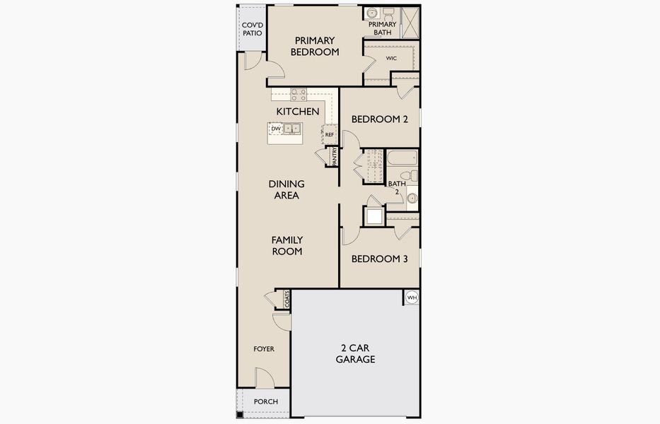 2D floor plan layout for the Enterprise by Starlight Homes in Pelham Square, Deland, FL (Image 2). 2D floor plan layout for the Enterprise by Starlight Homes in Pelham Square, Deland, FL (Image 2).