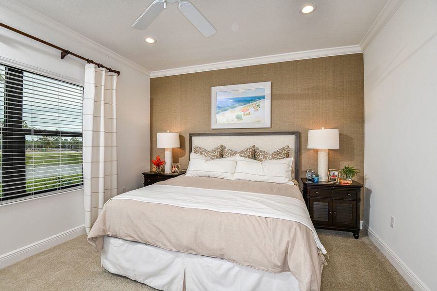 Representative furnished interior of a home built from the Crystal Sand 2 by Neal Communities in Vicenza, Venice (Image 13).