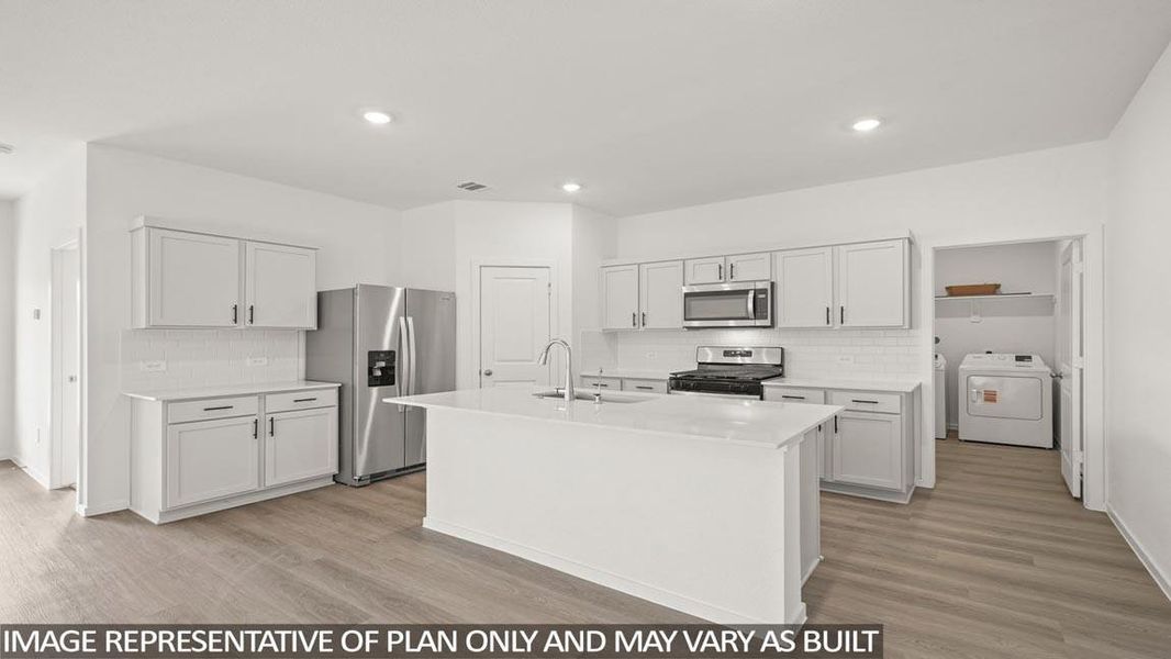 Furnished interior view inside a new home in Granger Pines, Conroe (Image 3).