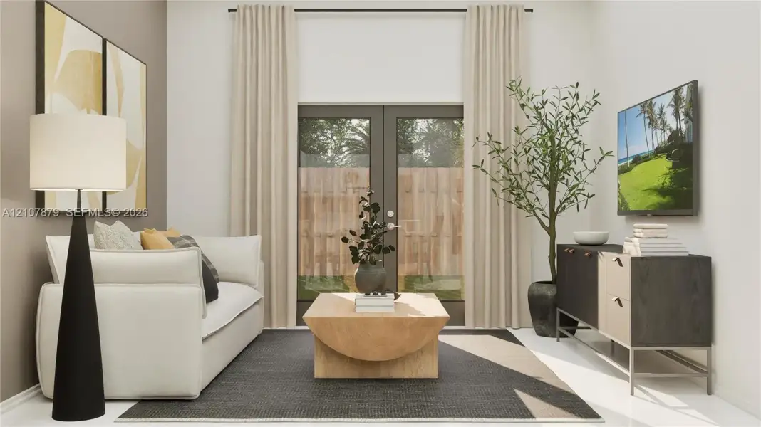 Furnished interior view inside a new home in Coral Breeze, Miami (Image 5).