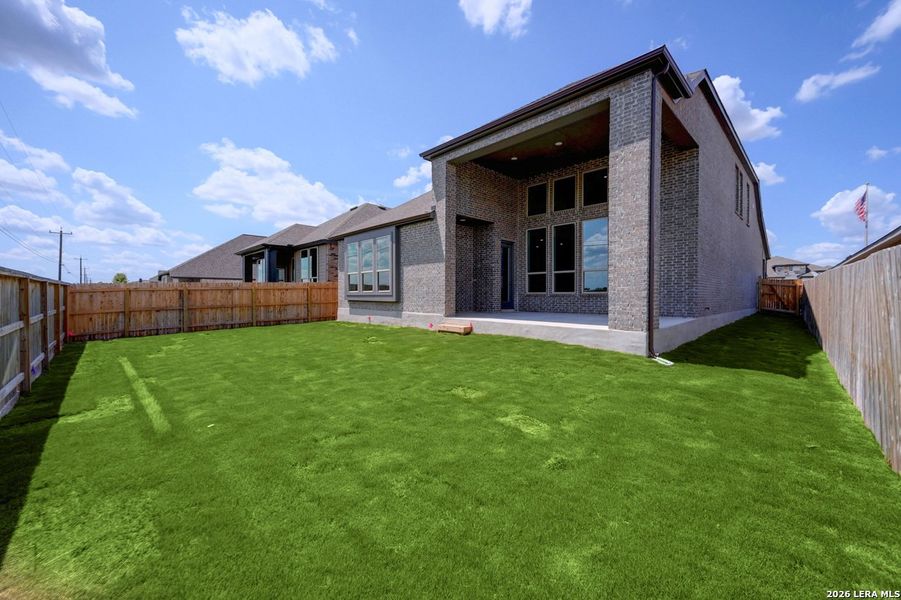 Exterior details and patio area of a home in Alsatian Oaks, Castroville (Image 17).
