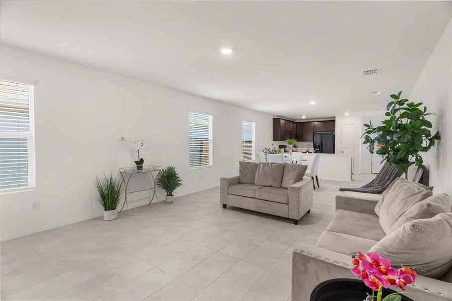 Spacious Living Room featuring plenty of natural light