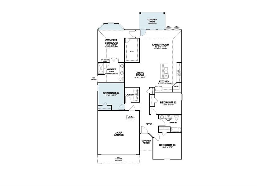 2D floor plan layout of this home in Marble Creek Crossing, Austin, TX (Image 3). 2D floor plan layout of this home in Marble Creek Crossing, Austin, TX (Image 3).