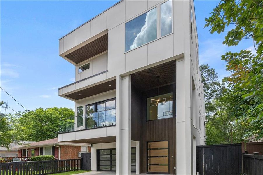 Front exterior of a new home in , Atlanta, GA, highlighting curb appeal (Image 24). Front exterior of a new home in , Atlanta, GA, highlighting curb appeal (Image 24).