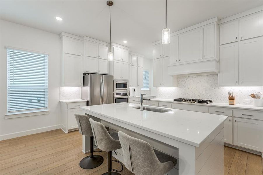Furnished interior view inside a new home in Painted Tree - South, McKinney (Image 10).
