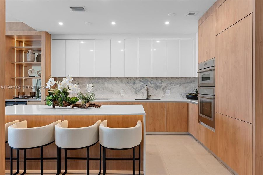 Furnished interior view inside a new home in , Miami (Image 16).