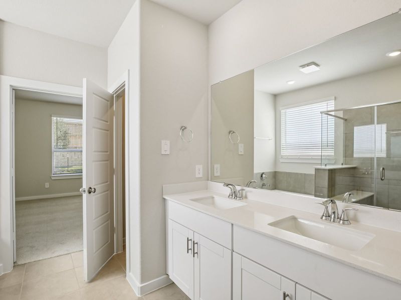 Furnished interior view inside a new home in Sundance Cove - Premier Series, Crosby (Image 8).