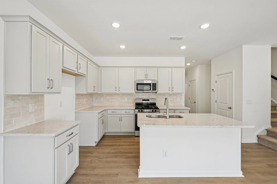 Furnished interior view inside a new home in Towns at The Point, Rolesville (Image 3).
