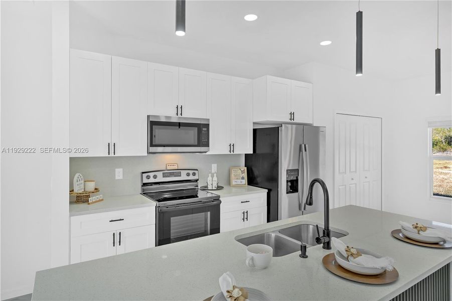 Furnished interior view inside a new home in , Punta Gorda (Image 10).