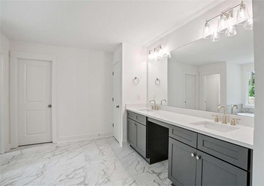 Furnished interior view inside a new home in The Villages at Whites Mill, Decatur (Image 6).