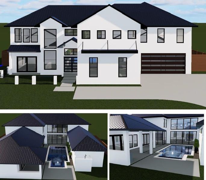 Exterior rendering of this home design in , Dallas, TX (Image 7).
