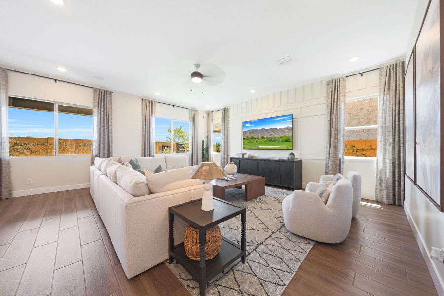 Representative furnished interior of a home built from the Garnet by Mattamy Homes in Landmarke, San Tan Valley (Image 27).