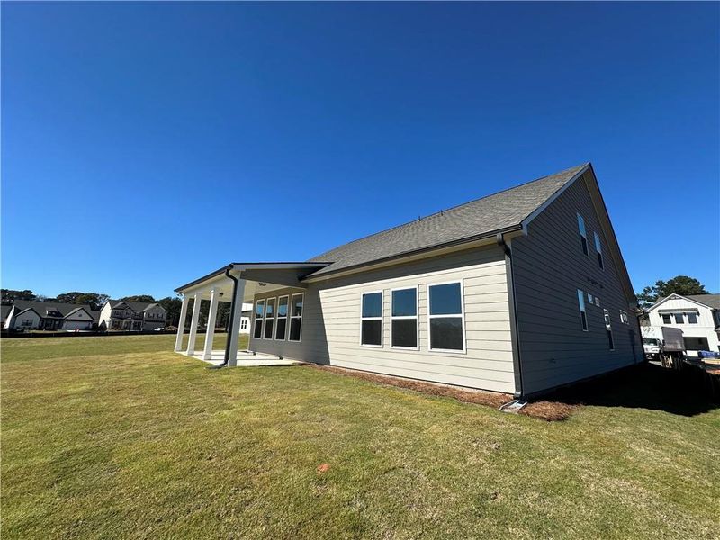 Exterior details and patio area of a home in Summerlin, Winder (Image 50).