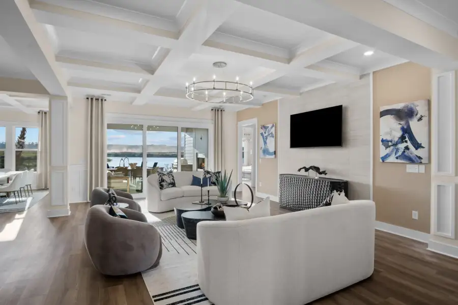 Representative furnished interior of a home built from the The Sandcastle by Chesapeake Homes in Coastal Club of the Carolinas, Calabash (Image 8).