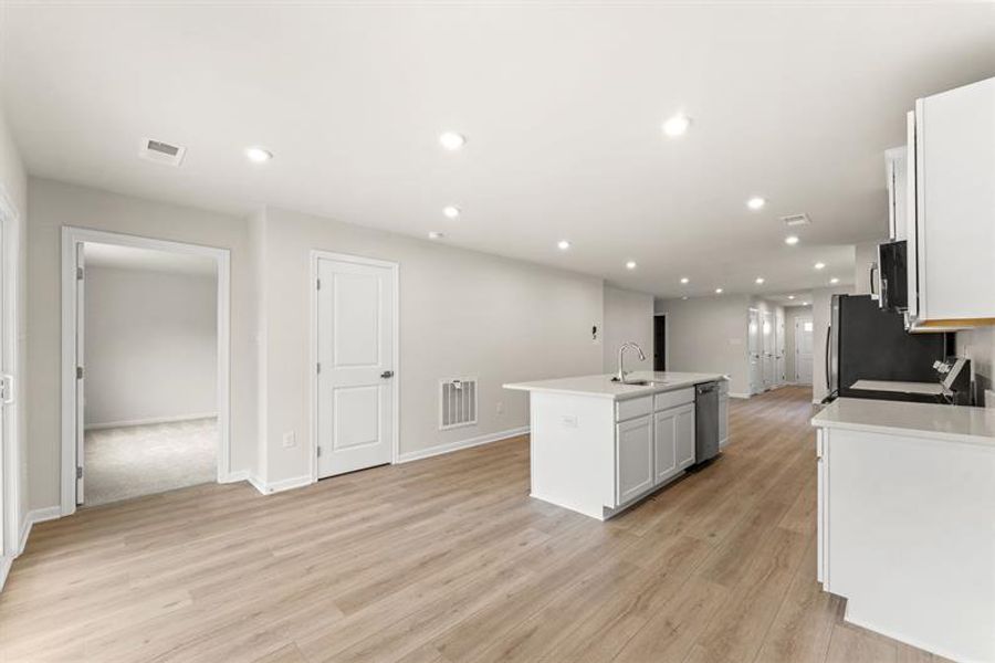 Furnished interior view inside a new home in Bell Creek Single Family Homes, Winnabow (Image 7). Furnished interior view inside a new home in Bell Creek Single Family Homes, Winnabow (Image 7).