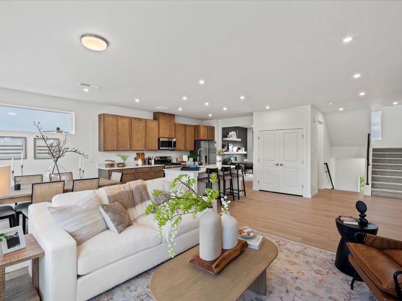 Furnished interior view inside a new home in Parkside at Victory Ridge, Colorado Springs (Image 6).